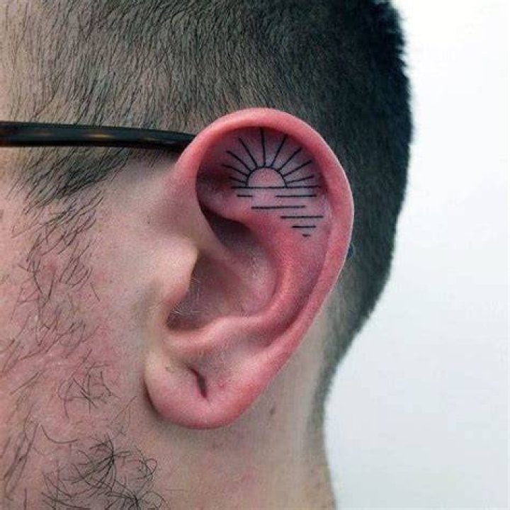 100 Ear Tattoos For Men Inner And Outer Design Ideas