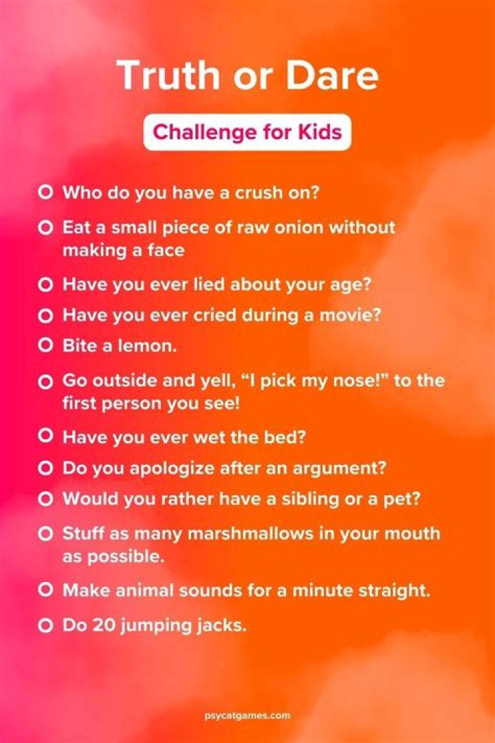 100+ Fun Truth or Dare Questions for Kids WeHaveKids