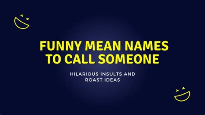 205 Funny Mean Names To Call Someone Hilarious Insults and Roast Ideas