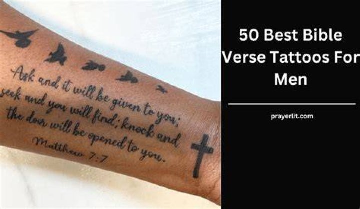 50+ Best Bible Verse Tattoos For Men (2019) Religious Quotes Tattoo