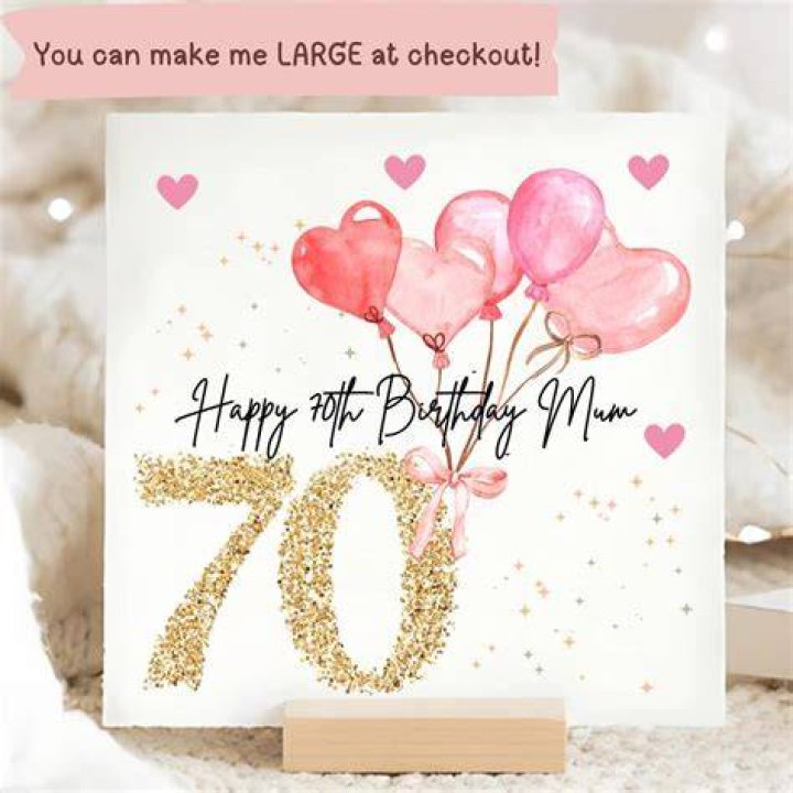 70th Mum Birthday Card Gift Boxed Paper Roses Red The Little Card