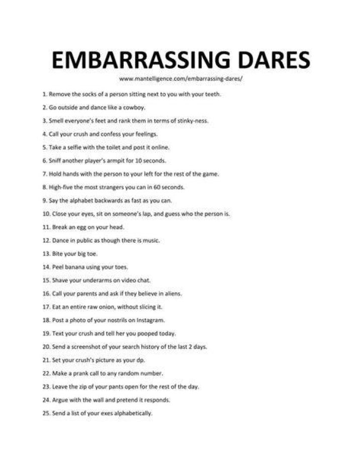 72 Really Embarrassing Dares for Friends (Over Text, IRL, Online)