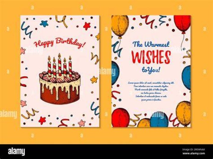 a birthday card with two blue butterflies on the front and bottom, in