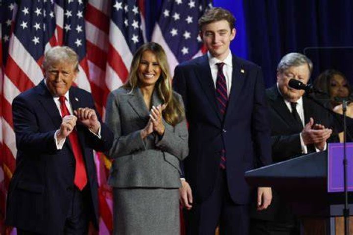 Barron Trump towers over family during Trump Christmas dinner (Image