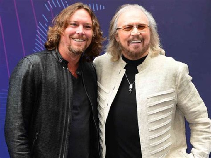 Barry Gibb, less the facial hair. He looks so much like his brother