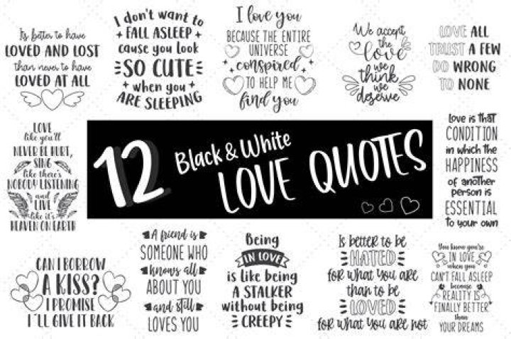 Black and White Love Quote Black love quotes, Quotes white, Quotes