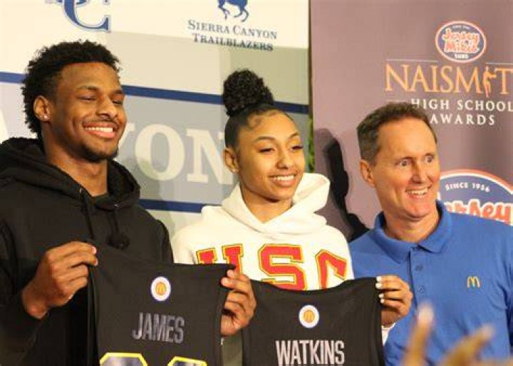 Bronny James, Juju Watkins presented with McDonald's AllAmerican Game
