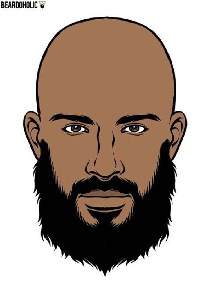 Cartoon of a Bald Black Man Royalty Free Vector Illustration by