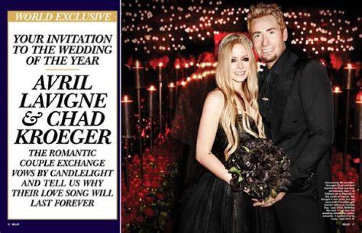 Chad Kroeger Wedding Pictures Avril Lavigne And Chad Kroeger S