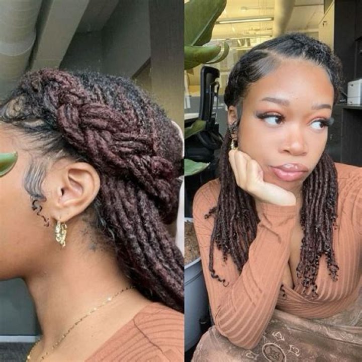 Cute & Simple Loc Style Hair styles, Hair puff, Dreadlock hairstyles