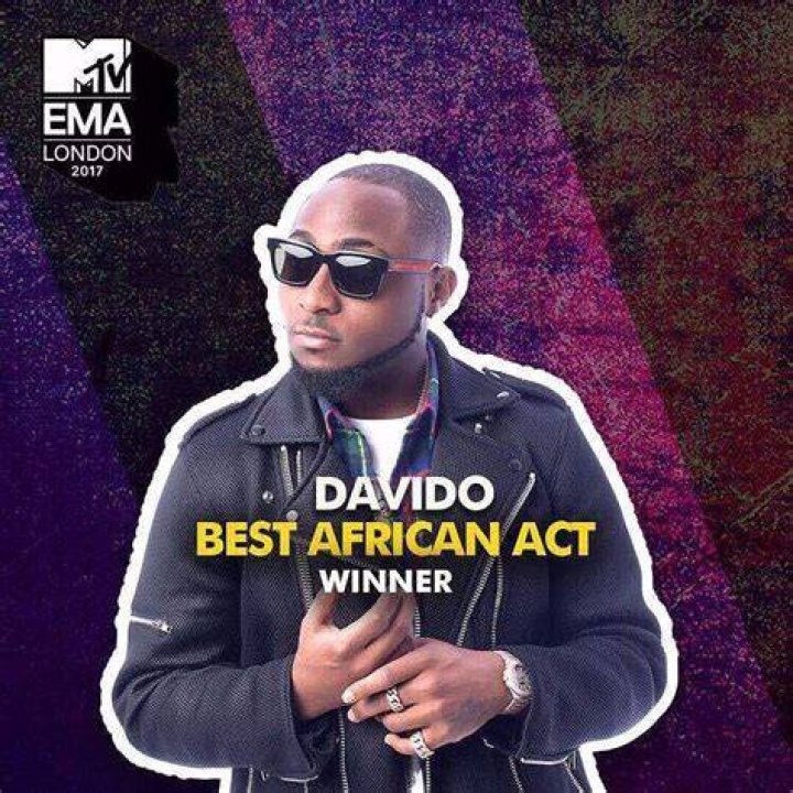 Davido Wins Best African Act At The 2017 MTV Europe Music Awards