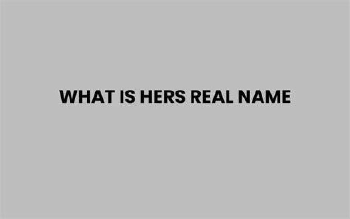 Discover Her Real Name And More
