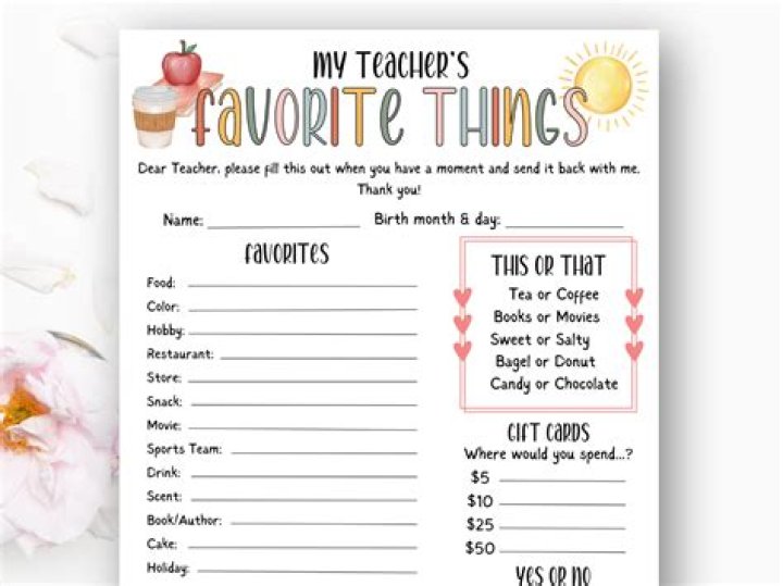 Favorite Things Questionnaire by mylifeatplaytime issuu