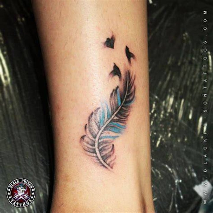 Feather Tattoos and its Designs Ideas Images and Meanings Black