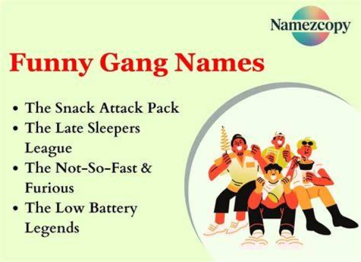 Funny Gang Names