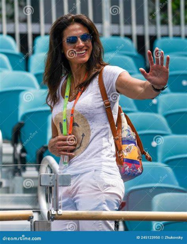 Grand Slam Champion Gabriela Sabatini of Argentina R with Partner