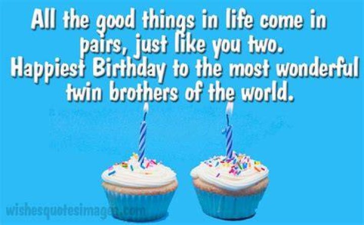 Happy Birthday to Twin Brother From Twin Sister Greeting Card Zazzle