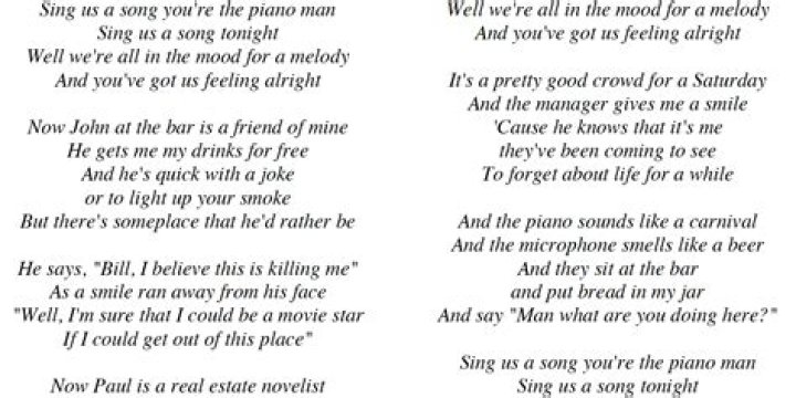 Home Piano man lyrics and other sheet music Writing lyrics, Music