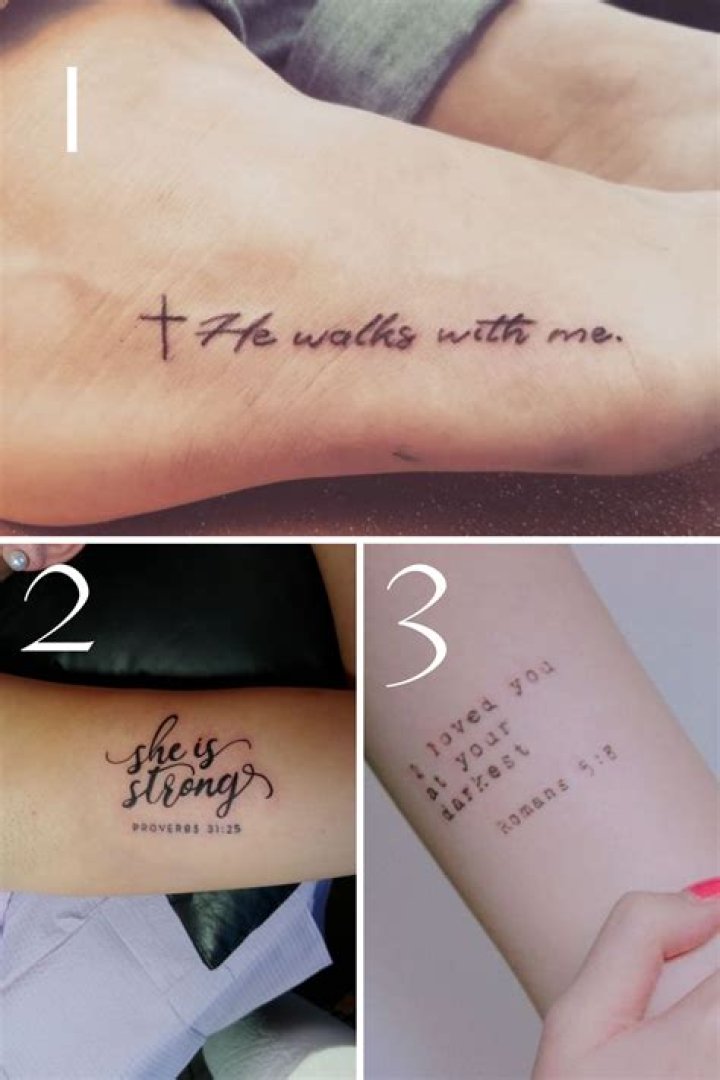 Inspirational Bible Verse Tattoos + Ideas TattooGlee Verse tattoos