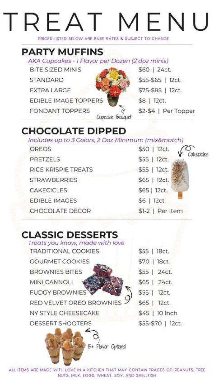 Menu &mdash; Treat
