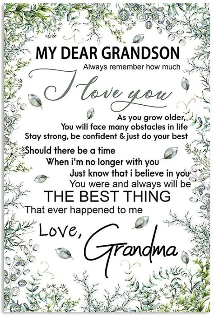 My dear grandson Quotes about grandchildren, Grandma quotes