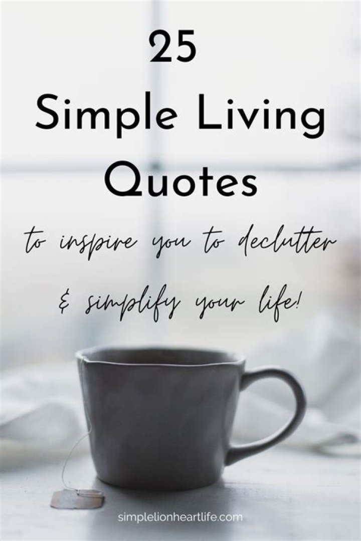 My Favourite Simple Living Quotes