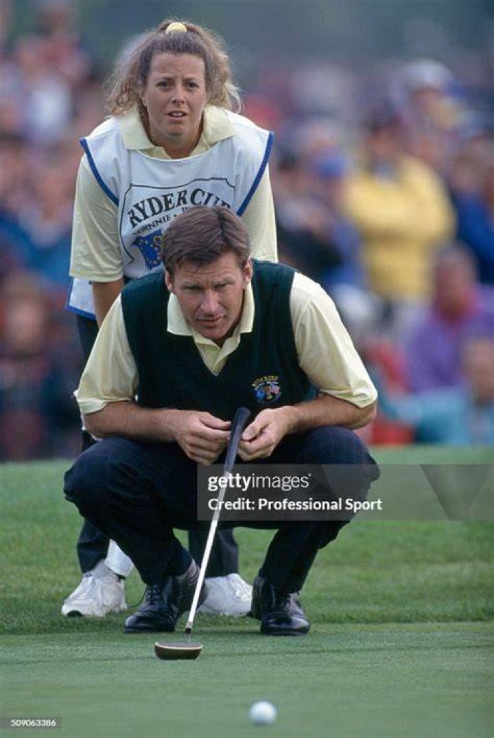 NICK FALDO & CADDY FANNY BRITISH OPEN 1995 ST. ANDREWS 19 July 1995