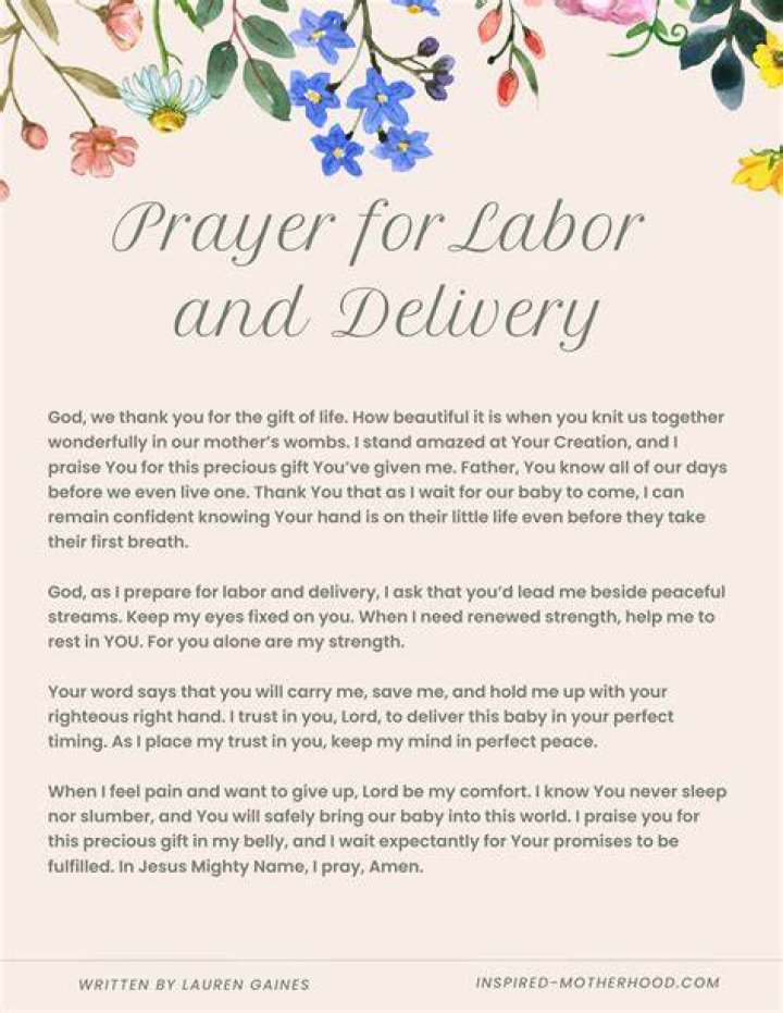 Prayers for Labor