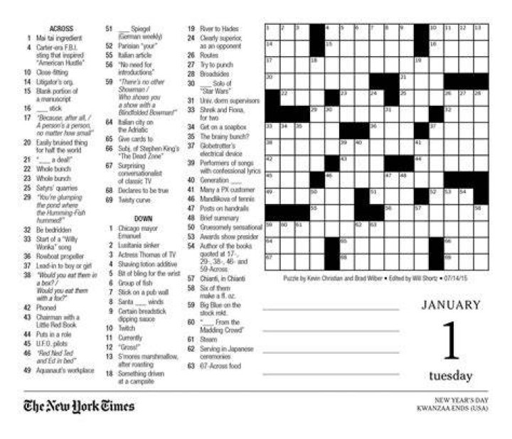 Printable N Y Times Sunday Crossword Puzzles Emma Crossword Puzzles
