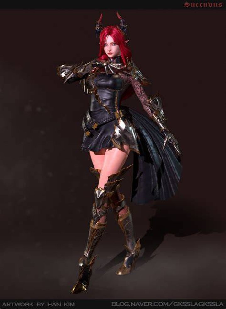 Purplehaired female succubus, fantasy art, demon HD wallpaper