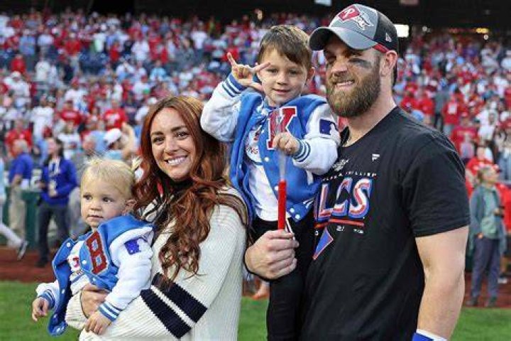 See Bryce Harper and Kids Wear Matching Jackets After Phillies Win