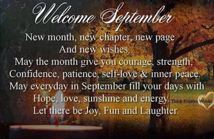 September Positive Quotes September quotes, Hello september