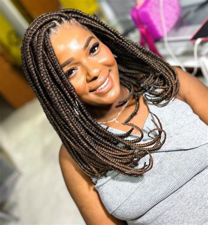 She feeling summer 💜 boxbraids Alicia keys braids, Alicia keys