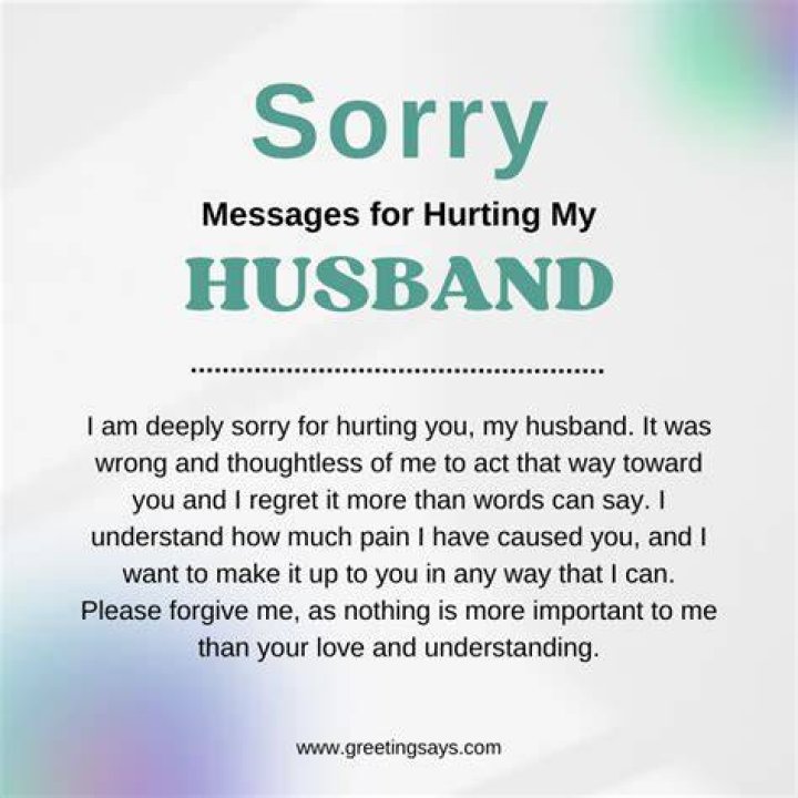 Sorry Messages for your Husband. The Perfect Apology for Him