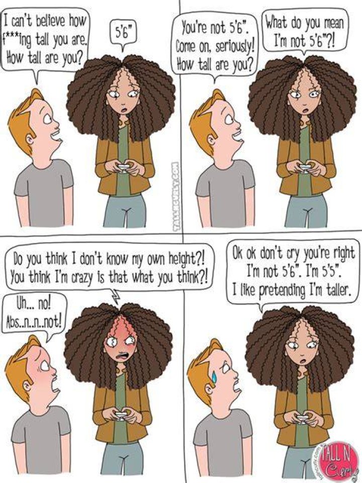 Tall N Curly Tall people problems Walking with a shorter friend