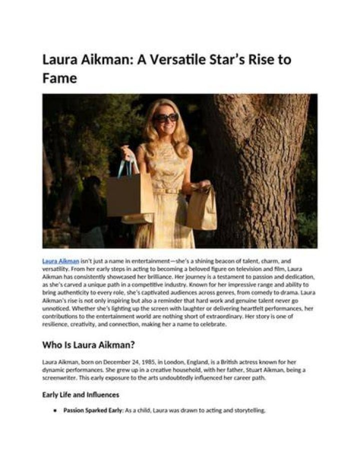 The Versatile Actress's Rise To Fame