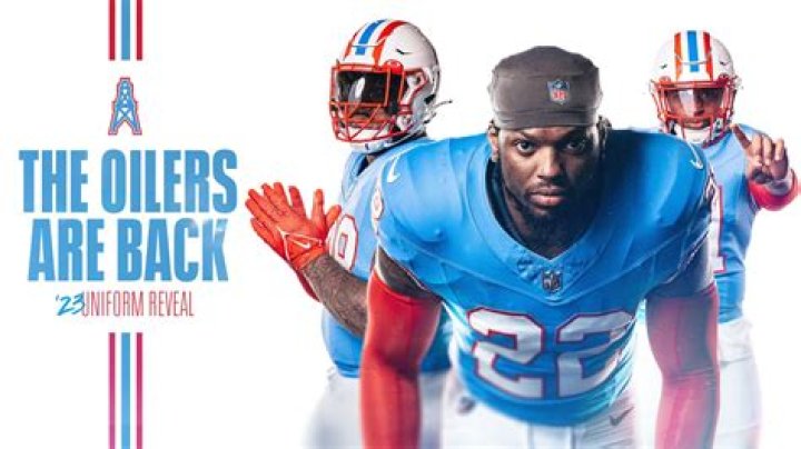 Titans revela uniforme retro de los Oilers, para disgusto de Houston