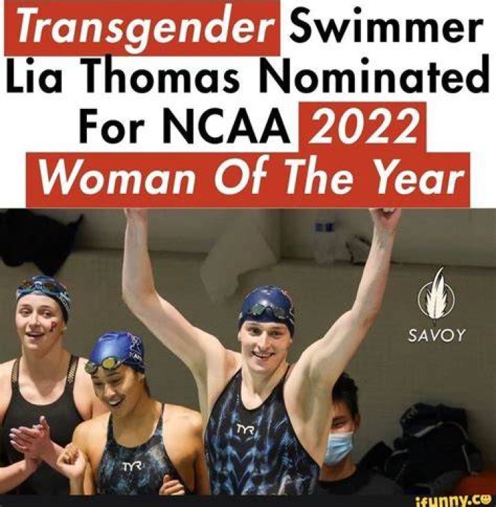 Transgender swimmer Lia Thomas nominated for NCAA Woman of the Year