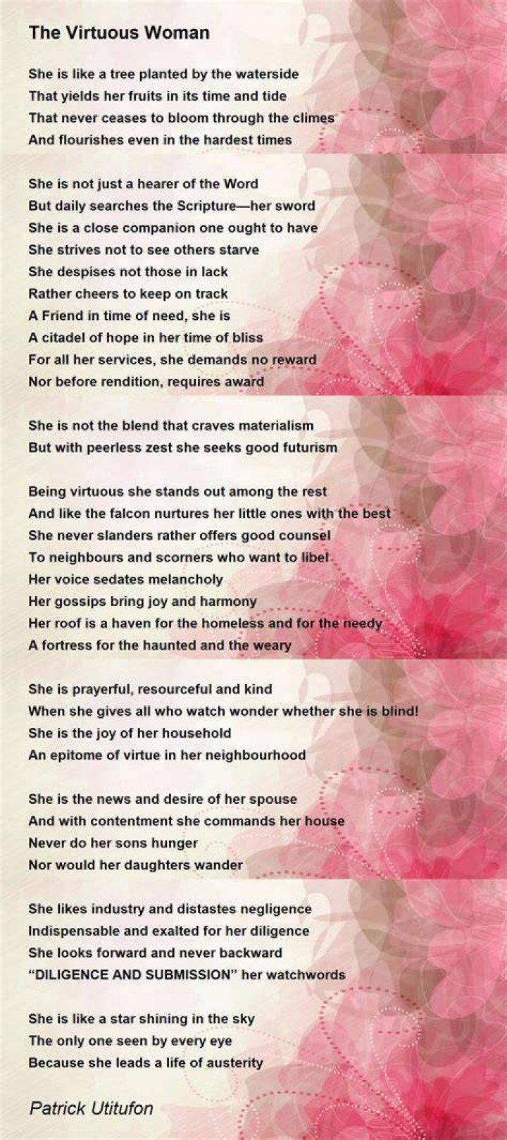 Virtuous Woman Poem Collection Inspirational Women Poetry