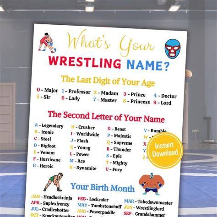 What is Your Wrestling Name