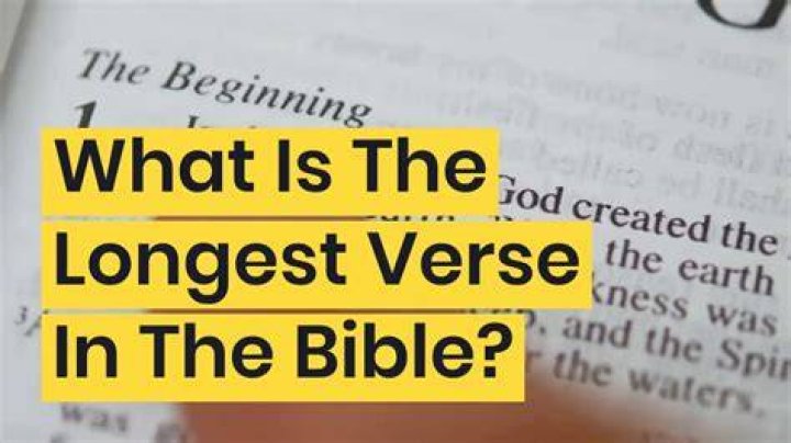 What&rsquo;S The Longest Verse In The Bible [Examine Alternatives