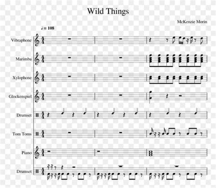 Wild Things Sheet music, Saxophone sheet music, Lyrics and chords